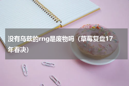没有乌兹的rng是废物吗（草莓复盘17年春决）