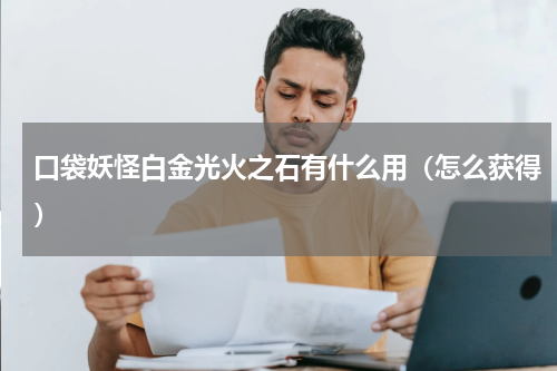 口袋妖怪白金光火之石有什么用（怎么获得）