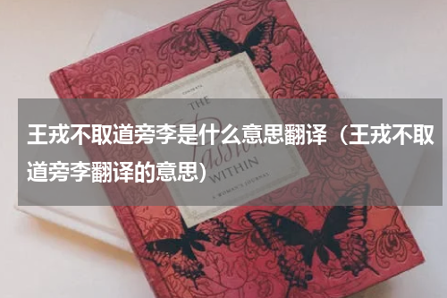 王戎不取道旁李是什么意思翻译（王戎不取道旁李翻译的意思）