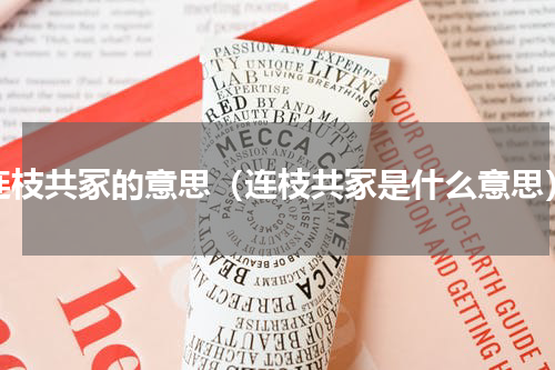 连枝共冢的意思（连枝共冢是什么意思）