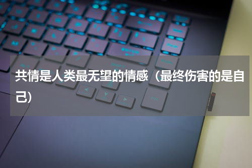 共情是人类最无望的情感（最终伤害的是自己）