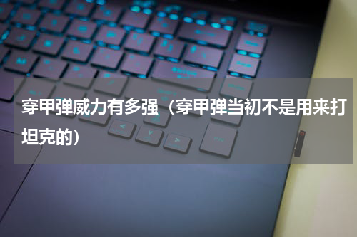 穿甲弹威力有多强（穿甲弹当初不是用来打坦克的）
