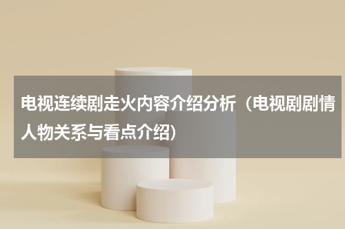 电视连续剧走火内容介绍分析（电视剧剧情人物关系与看点介绍）