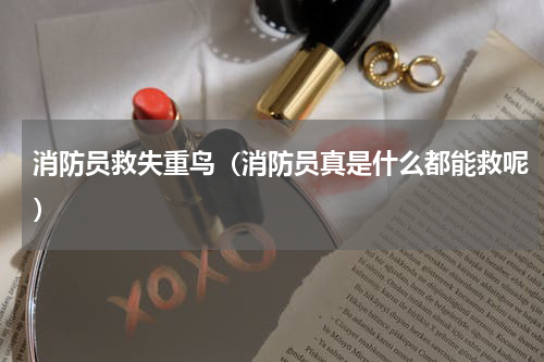 消防员救失重鸟（消防员真是什么都能救呢）