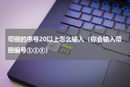 带圈的序号20以上怎么输入（你会输入带圈编号①②③）