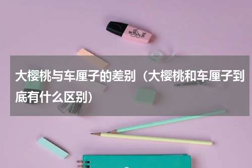 大樱桃与车厘子的差别（大樱桃和车厘子到底有什么区别）