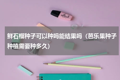 鲜石榴种子可以种吗能结果吗（芭乐果种子种植需要种多久）