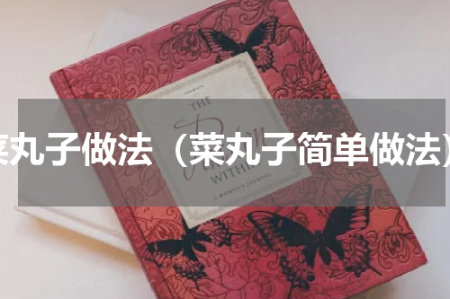 菜丸子做法（菜丸子简单做法）