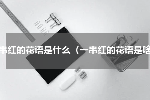 一串红的花语是什么（一串红的花语是啥）