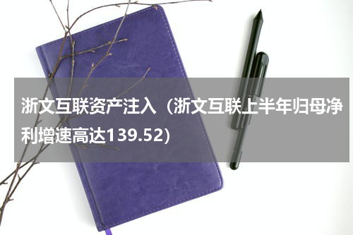 浙文互联资产注入（浙文互联上半年归母净利增速高达139.52）