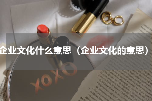 企业文化什么意思（企业文化的意思）
