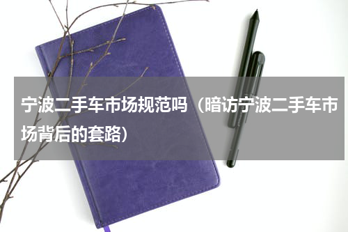 宁波二手车市场规范吗（暗访宁波二手车市场背后的套路）