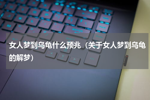 女人梦到乌龟什么预兆（关于女人梦到乌龟的解梦）