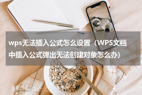 wps无法插入公式怎么设置（WPS文档中插入公式弹出无法创建对象怎么办）