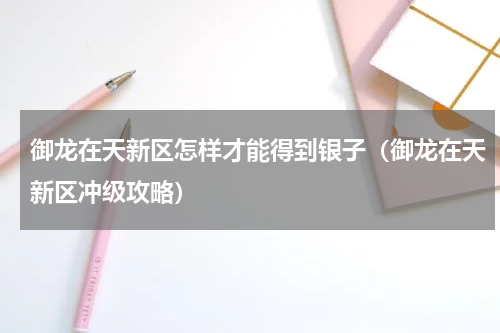 御龙在天新区怎样才能得到银子（御龙在天新区冲级攻略）