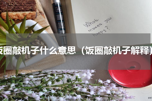 饭圈敲机子什么意思（饭圈敲机子解释）