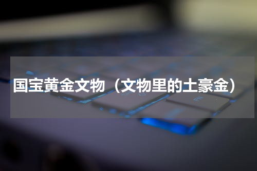 国宝黄金文物（文物里的土豪金）