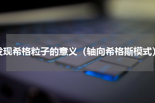 发现希格粒子的意义（轴向希格斯模式）