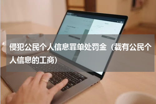侵犯公民个人信息罪单处罚金（载有公民个人信息的工商）