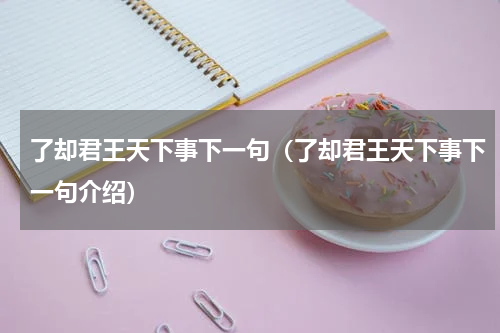 了却君王天下事下一句（了却君王天下事下一句介绍）