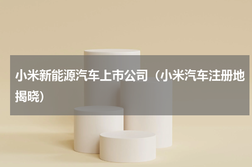 小米新能源汽车上市公司（小米汽车注册地揭晓）