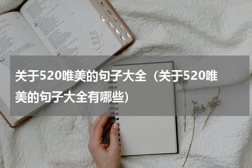 关于520唯美的句子大全（关于520唯美的句子大全有哪些）