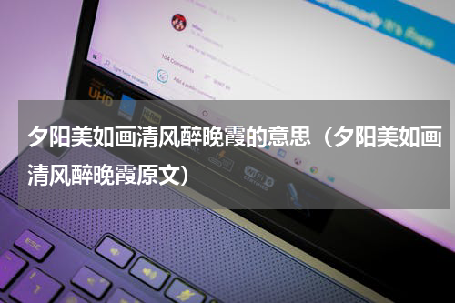 夕阳美如画清风醉晚霞的意思（夕阳美如画清风醉晚霞原文）