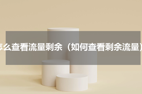 怎么查看流量剩余（如何查看剩余流量）