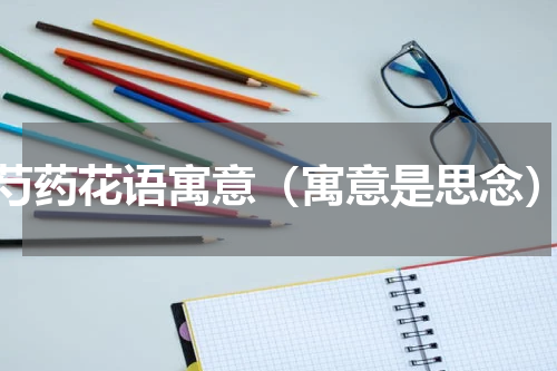 芍药花语寓意（寓意是思念）