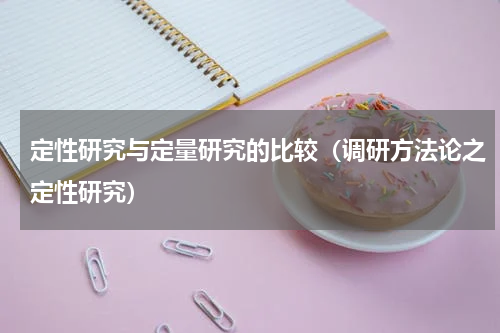 定性研究与定量研究的比较（调研方法论之定性研究）