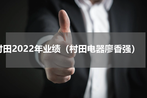 村田2022年业绩（村田电器廖香强）