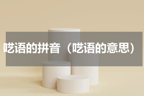 呓语的拼音（呓语的意思）