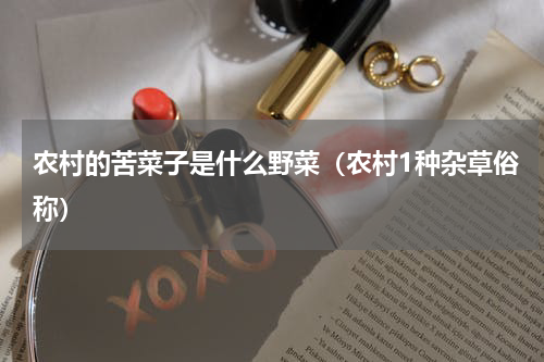 农村的苦菜子是什么野菜（农村1种杂草俗称）