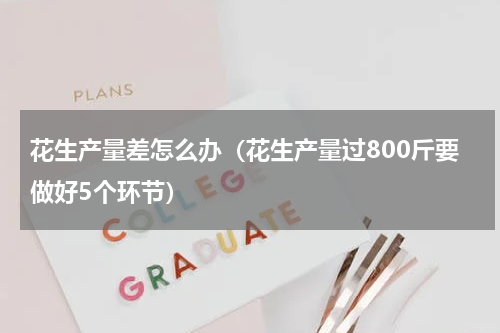 花生产量差怎么办（花生产量过800斤要做好5个环节）