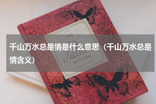千山万水总是情是什么意思（千山万水总是情含义）