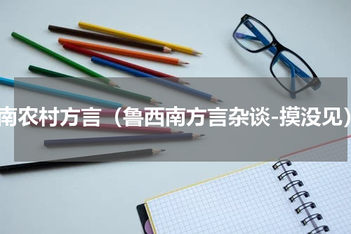 鲁南农村方言（鲁西南方言杂谈-摸没见）