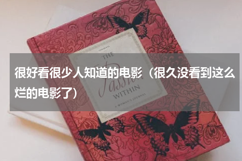 很好看很少人知道的电影（很久没看到这么烂的电影了）