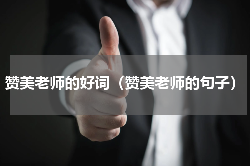 赞美老师的好词（赞美老师的句子）