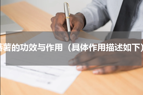 蕃薯的功效与作用（具体作用描述如下）