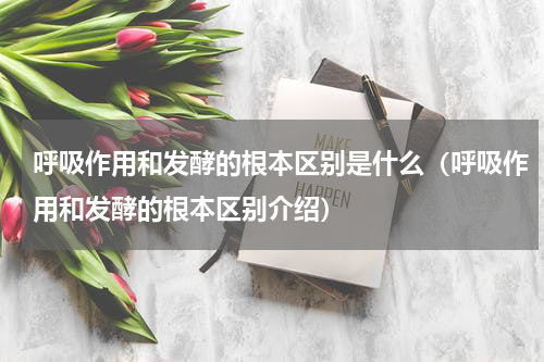呼吸作用和发酵的根本区别是什么（呼吸作用和发酵的根本区别介绍）
