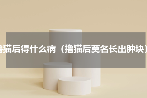撸猫后得什么病（撸猫后莫名长出肿块）