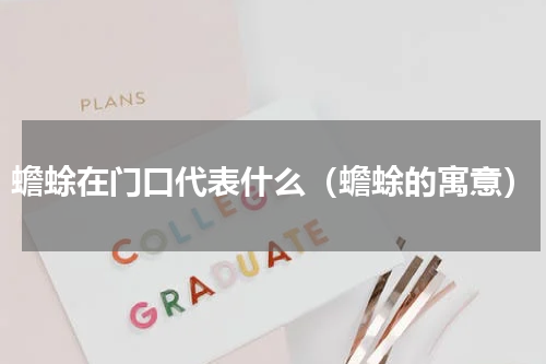 蟾蜍在门口代表什么（蟾蜍的寓意）