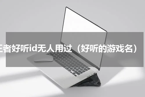 王者好听id无人用过（好听的游戏名）