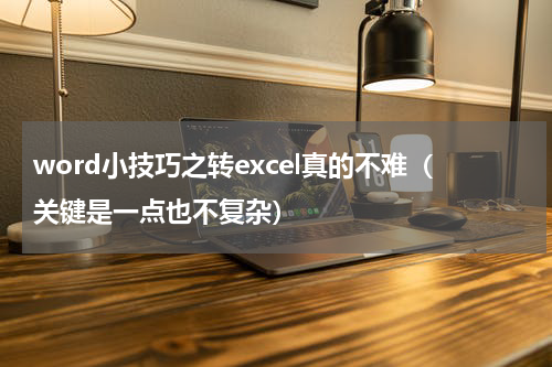 word小技巧之转excel真的不难（关键是一点也不复杂）