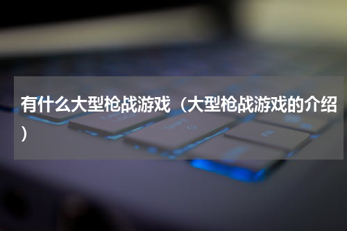 有什么大型枪战游戏（大型枪战游戏的介绍）