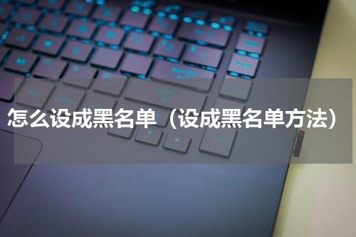 怎么设成黑名单（设成黑名单方法）