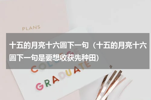 十五的月亮十六圆下一句（十五的月亮十六圆下一句是要想收获先种田）
