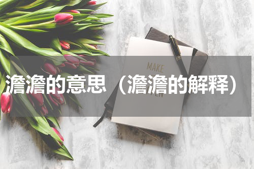 澹澹的意思（澹澹的解释）