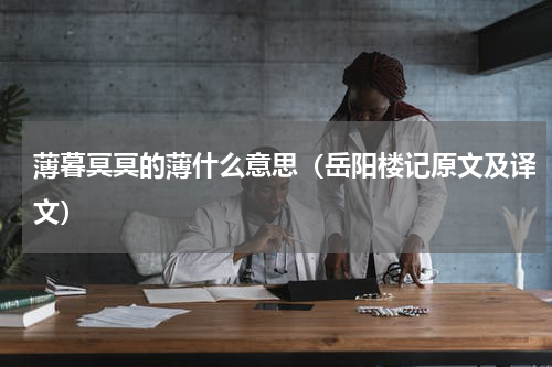 薄暮冥冥的薄什么意思（岳阳楼记原文及译文）