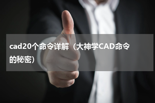 cad20个命令详解（大神学CAD命令的秘密）